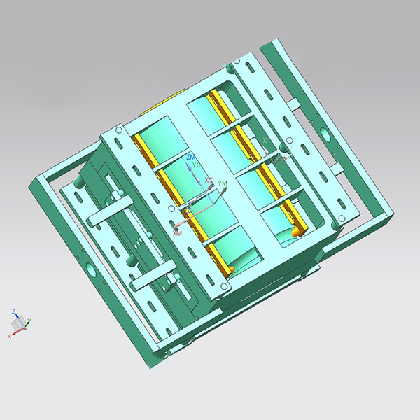 重力铸造模具3d图纸